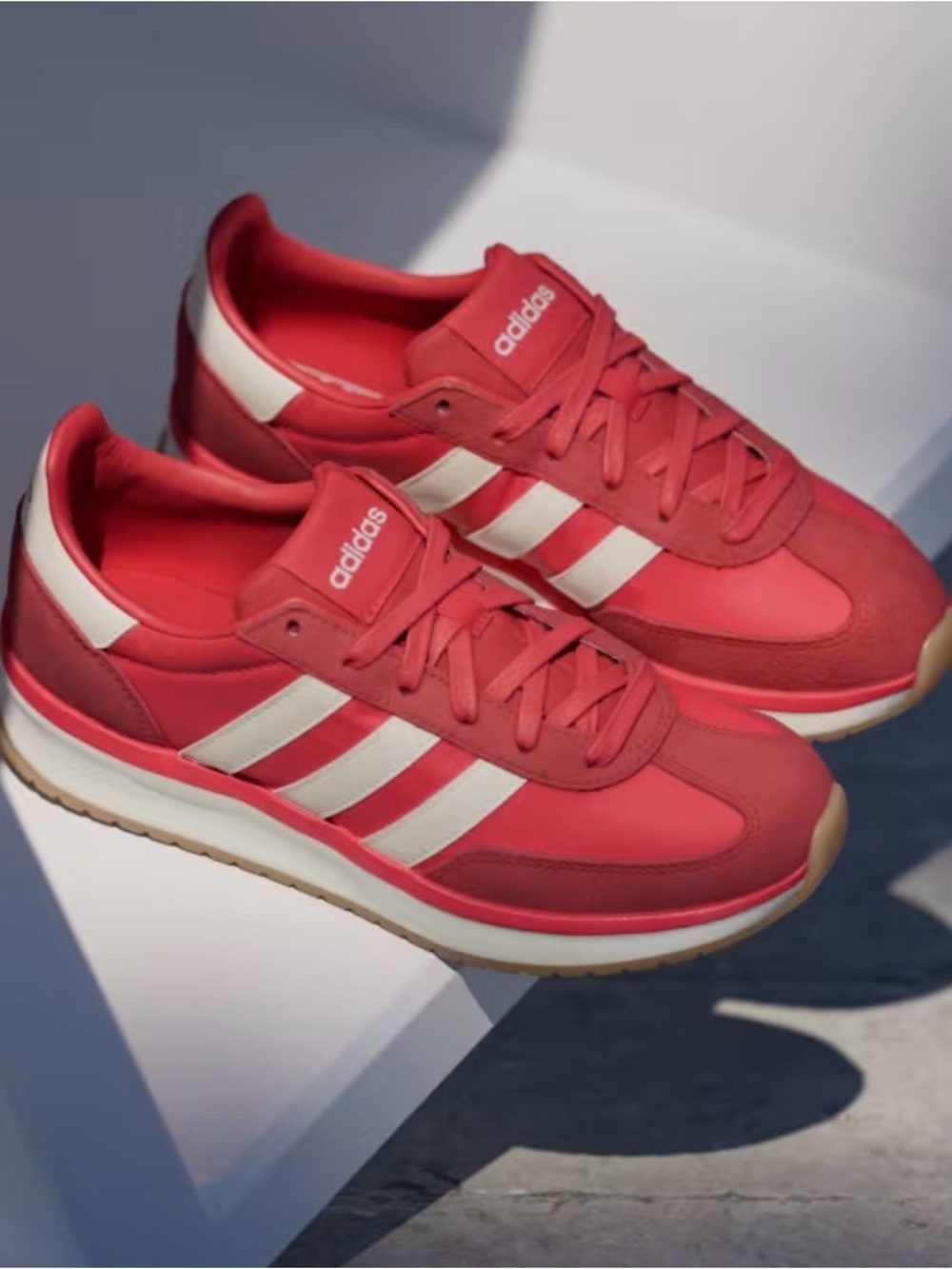 Adidas Red White Cloudfoam Retro Sneakers Women’s Size 8